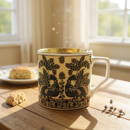 Discover the Charm of Vintage Folk Art Mugs